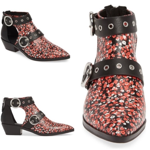 Rebecca Minkoff Kianna Floral Ankle Booties New - Picture 10 of 15